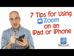 7 Tips For Using Zoom On An Ipad Or Iphone Youtube Ipad Iphone Online Teaching
