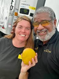 Sampling Juicy Peach in Lehigh Acres