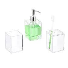Find durable materials for your home renovation project with acrylics sheet, polycarbonate and sheet glass. Clear Bathroom Accessories The Container Store