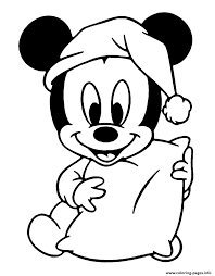 Foster the literacy skills in your child with these free, printable coloring pages that can be easily assembled int. Baby Mickey Sleeping Coloring Pages Printable