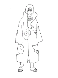 My first big book of easy educational coloring pages of animal letters a to z for boys & girls, little kids, preschool and kindergarten. Uchiha Itachi From Naruto Shippuuden Wears Akatsuki Cloak Coloring Pages Cartoons Coloring Pages Coloring Pages For Kids And Adults
