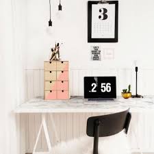 Mount the table to the wall so that the top edge of the table top reaches a height of ca. 21 Ikea Desk Hacks For The Most Productive Workspace Ever Brit Co