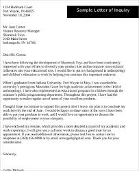 Free 7 Sample Letter Of Inquiry In Ms Word Pdf
