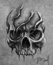 Evil Skull Tattoo Designs Jpg 843 1023 Tatuajes De Calavera Tipo Manga Craneos Y Calaveras Manga De Craneo