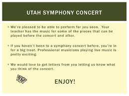 Ppt Utah Symphony Concert Powerpoint Presentation Free