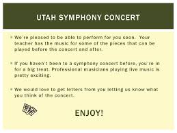 ppt utah symphony concert powerpoint presentation free