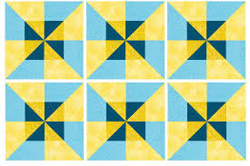 easy double pinwheel quilt block pattern