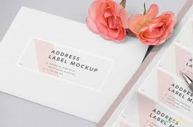 Free Wedding Address Label Mockup Zippypixels Wedding Address Labels Wedding Address Stationery Mockup