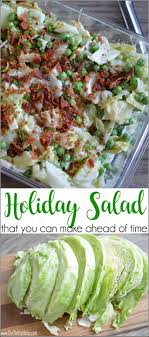 These substantial salad recipes are great for dinner. A Salad That Is Meant To Be Made Ahead Of Time Perfect For The Holidays Or A Dinner Party So You Aren T Rus Sarah Salad Recipe Salad Recipes Make Ahead Salads