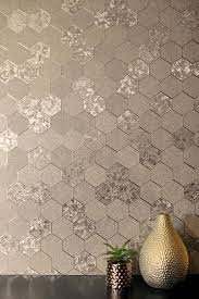 Vinyl Tapete Grafisch Sechseck Gold Glanzend 294701 Wohnzimmer Tapeten Ideen Tapeten Wohnzimmer Tapeten