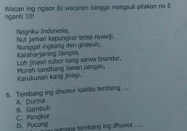 Ora kaiket wewaton guru gatra, guru wilangan, lan guru lagu. Tembang Ing Dhuwur Kelebu Tembang Brainly Co Id