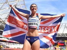 Olivia breen competing in the women's long jump final at the muller british athletics championships in manchester, england on june 27, 2021. Adxwkplddahasm