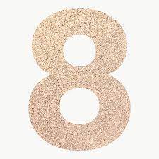 Glitter Number 8 Typography Transparent Png Free Image By Rawpixel Com Ningzk V Typography Glitter Numbers