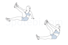 Star Toe Touch Sit Ups Illustrated Exercise Guide