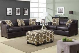 Bonded Leather Couch Set I Like The Couches Not The Pillows Ottoman With A Statemen Brown Living Room Decor Dark Brown Leather Sofa Leather Sofa And Loveseat