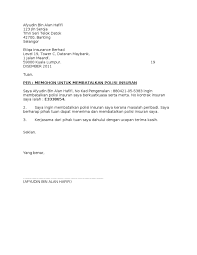 Recommended documents documents similar to contoh surat pembatalan polisi insurans. 48073913 Surat Batal Polisi