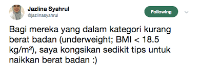 Cara naik berat badan dengan cepat dpt indonesia. Tips Tambahkan Berat Badan