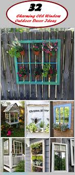 Check out these 12 creative window dressing ideas we think you'll love. 32 Fun And Inspiring Old Window Outdoor Decor Ideas To Make Your Yard Shine Rina Watt Blogger Home Decor Diy And Recipes