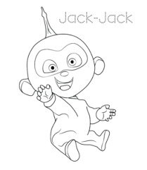 Free printable incredibles coloring pages. The Incredibles Jack Jack Coloring Pages Playing Learning