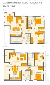 Zweifamilienhaus Grundriss Ubereinander Mit Satteldach Architektur 6 Zimmer 206 Qm Gemeinsamer Einga Zweifamilienhaus Grundriss Einfamilienhaus Living Haus