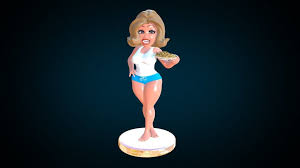 Free Cookie Girl By Joel Anderson Download 3d Model Model Girl 3d Model