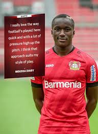 The frenchman stands for high speed on the flanks and he was established after his first start on matchday 12 against freiburg. Moussa Diaby Is Sure His Style Of Play Bayer 04 Leverkusen Facebook