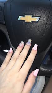 Light Pink Glitter Holographic Nails Coffin Acrylic Holographic Nails Acrylic Acrylic Nails Coffin Glitter Pink Holographic Nails