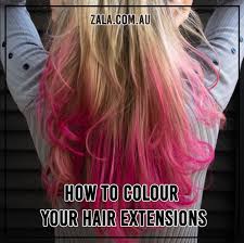 Salt and pepper 100% human weave hair extension straight track grey color # 51 # 44. How To Color Your Hair Extensions Zala Clip In Hair Extensions