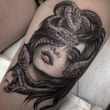 Chris Longo S Town Hall Tattoo On Instagram Medusa Done By Resident Artist Boblewistattoos Medusa Tattoo Medusa Tattoo Design Greek Tattoos