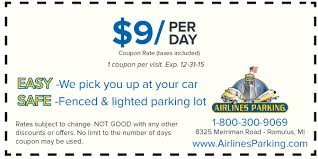 Detroit Airport Parking Coupons Dtw Airport Parking Coupons Detroit Airport Airport Parking Us Park