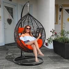 The woven hanging egg chair in with a timeless air about it, the hanging egg chair seems to almost float in your living room, whether hanging from your ceiling or its stand (sold. Outdoor Furniture China Rattan Single Hanging Egg Chair With Stand Wholesale Patio Swings Products On Tradees Com