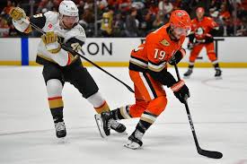 Golden Knights vs Ducks matchup during NHL Playoffs