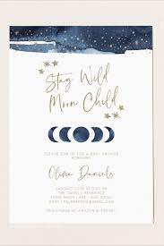 Stay Wild Moon Child Baby Shower Invitation Moon Stars Etsy In 2021 Moon Baby Shower Moon Baby Shower Invitation Moon Baby Shower Theme