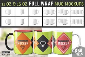 11 Oz 15 Oz Mug Mockups Psds Mockup Templates Mug Template Mockup