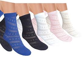 Ladies Comfortable Everyday Cotton Ankle Socks With Flat Toe Seam