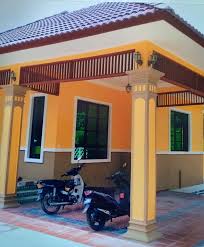 Warna cat rumah yang lagi ngetrend dengan model tiang teras depan via inspirasimodelrumah.us. Nak Rumah Nampak Tegap Tiang Larik Simen Fiber Murah Facebook