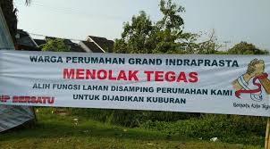 4.500.000.000 sertifikat hak guna usaha luas tanah: Beberapa Warga Simogirang Dan Perumahan Grand Indraprasta Menolak Keras Pembangunan Makam Mediasorotmata Com