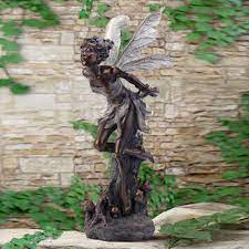 Bronze Fairy Statue For The Garden Fairy Statues Garden Fairies Figurines Large Fairy Garden