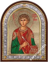 Ο παντελεήμων, «μη ειδώς ψεύσασθαι» απάντησε λέγοντας «από τον ερμόλαο». Ashmenies Eikones Agiwn Agios Pantelehmwn 201 Ashmenia Eikona