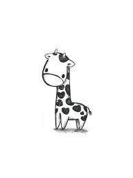 Giraffe Sketch Leather Iphone 5 Case Giraffe Tattoos Cute Drawings Cute Giraffe Drawing