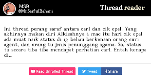 Dokter sholeh dan dokter ahlam mempunyai karakter yang positif. Thread By Mrsaifulbahari Ini Thread Perang Saraf Antara Carl Dan Cik Epal Yang Akhirnya Makan Diri Alkisahnya 4 Mac Itu Hari Cik Epal Ada Muat Naik Status Di Ig Bel