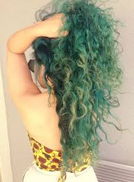 Polyamethyst Dyed Curly Hair Curly Hair Styles Naturally Green Hair