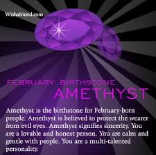 The beautiful amethyst is february's gemstone, and the latest subject in a series of brilliance infographics on birthstones. February Birthstone And Personality February Birth Stone Birthstones Amethyst Birthstone