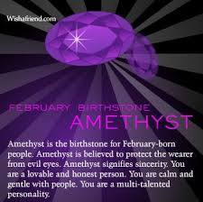 The purple coloration is caused by the. February Birthstone And Personality February Birth Stone Birthstones Amethyst Birthstone
