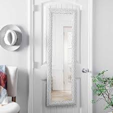 Dust with a soft, dry cloth. White Chiseled Bark Over The Door Mirror Kirklands