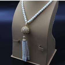 سلس لؤلؤ عقد لؤلؤ زراعي درجه أولى زركون للاستفسار على الأنواع والاسعار خاص او على رقم 736850402 00967 خاتم عقيق نوادر خاتم فضة ط pearls accessories jewelry