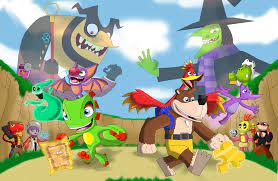 Yooka Kazooie N Banjo Laylee By Rizegreymon22 Deviantart Com On Deviantart Banjo Banjo Kazooie Video Game Characters