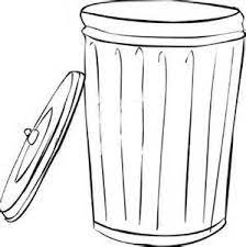 You could also print the image while using the print. Trash Can Coloring Page