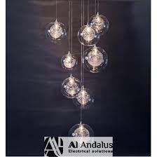Mila blown glass chandelier features: Blown Glass Chandelier