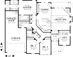 Walkout basement | daylight basement. Love The Curb Appeal 2000 Sq Ft 3 Car Garage 4th Bedroom In The Basement But Drawing Has Craftsman House Plans New House Plans Craftsman Style House Plans